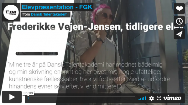 Her kan du møde Forfatterlinjen i en video lavet af linjens elever.