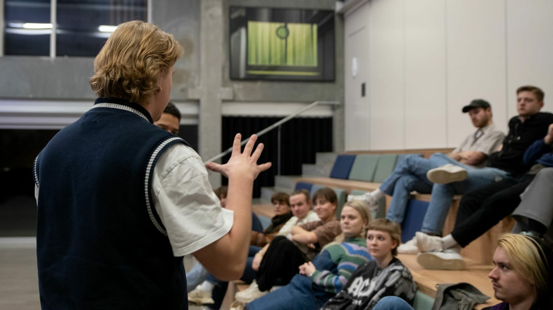 Tværfagligt samarbejde mellem elever fra film- og musiklinjen